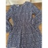 Robe bleu marine à fleurs TAILLE 5A