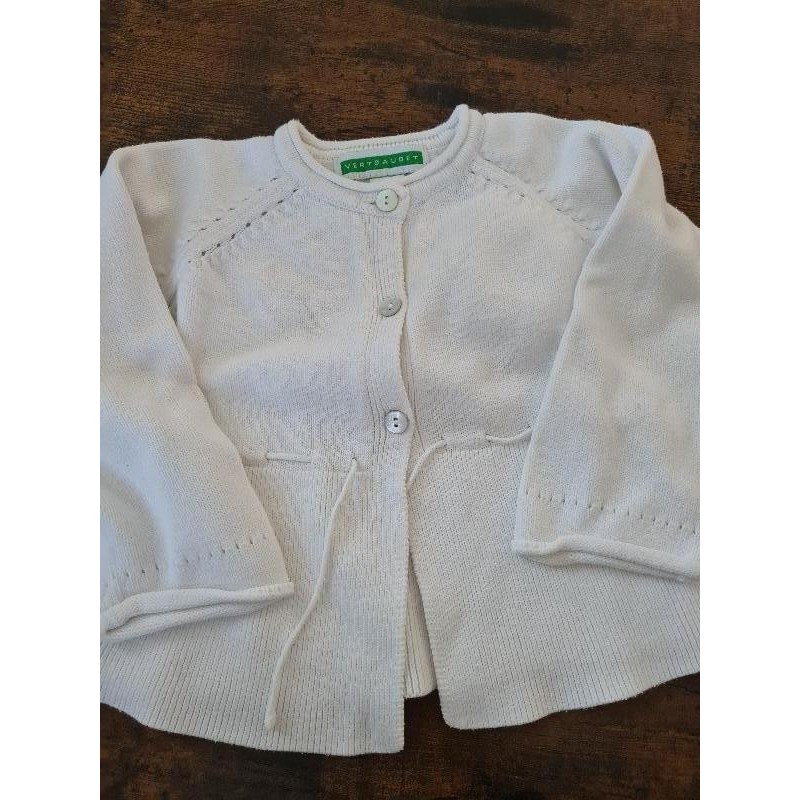Gilet blanc vernaudet TAILLE 9M