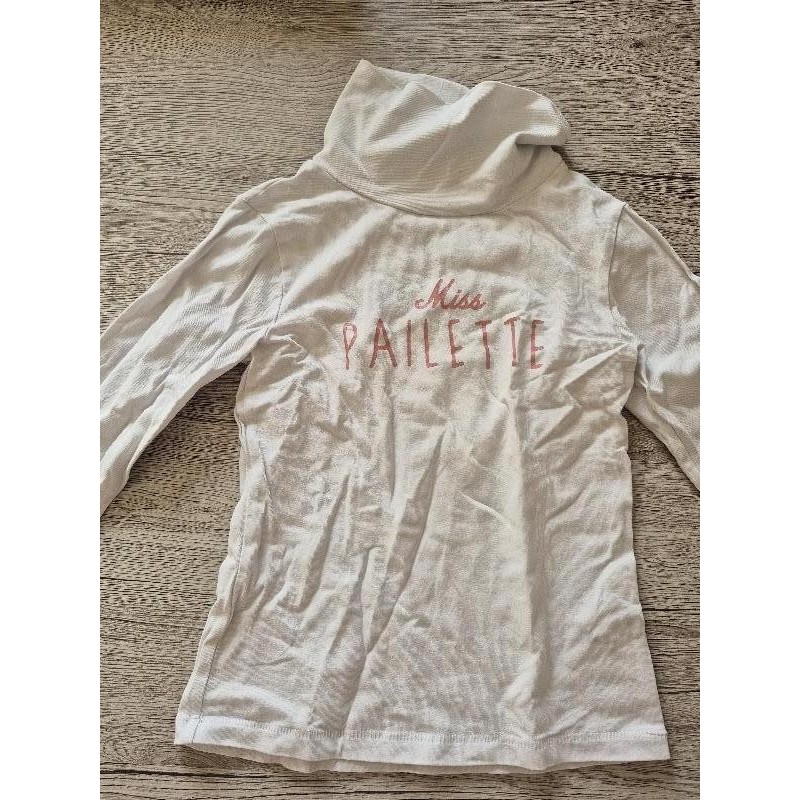 Tee shirt miss paillette  TAILLE 6ans