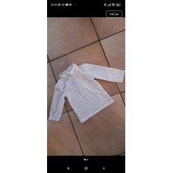 Tee-shirt rayé col roulé...