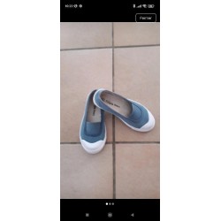 Ballerines bleues claires...