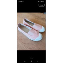 Ballerines roses pailletées...