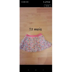 Jupe fleurie  TAILLE 12 mois