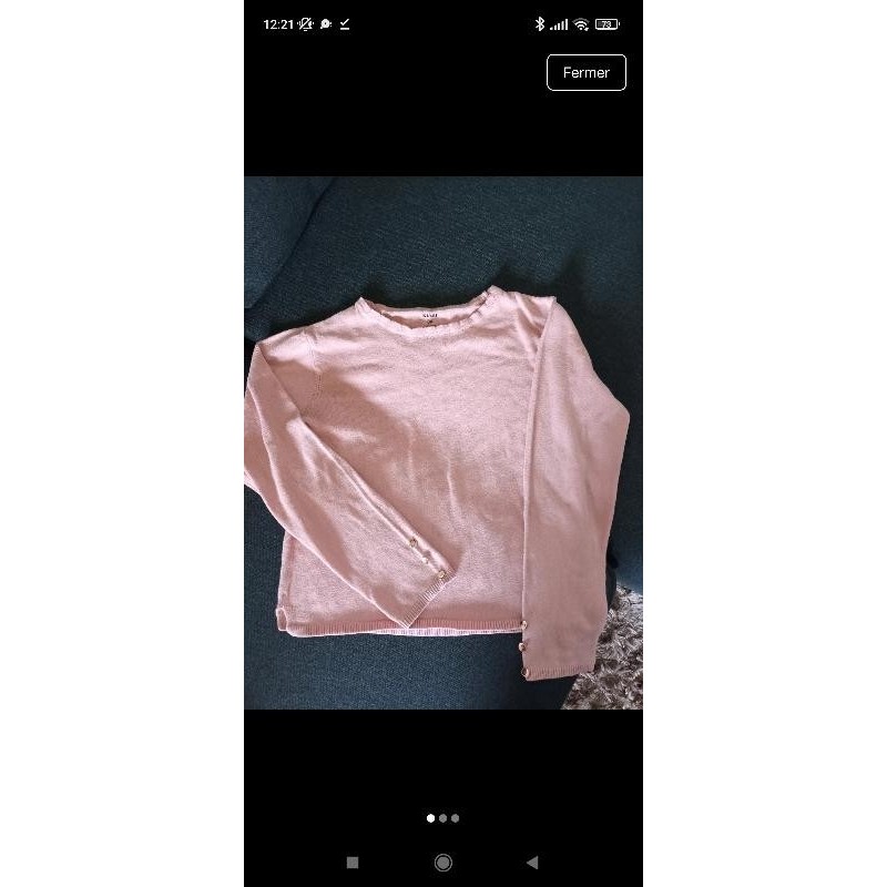 Pull rose TAILLE 8 ans