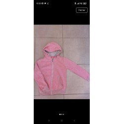 Sweat zippé rose TAILLE 8 ans