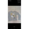 Tee-shirt gris ML TAILLE 8 ans 