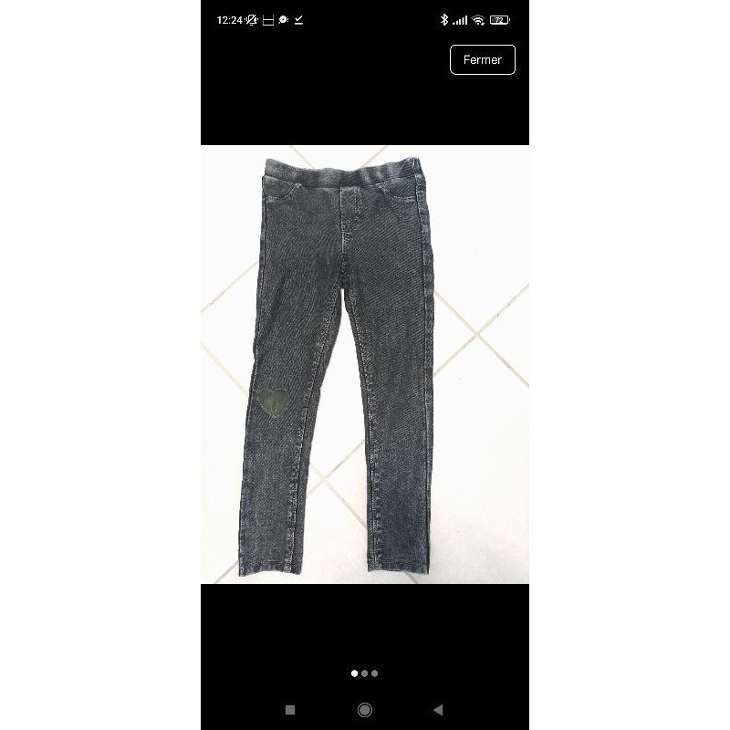 Jegging gris TAILLE 8 ans 