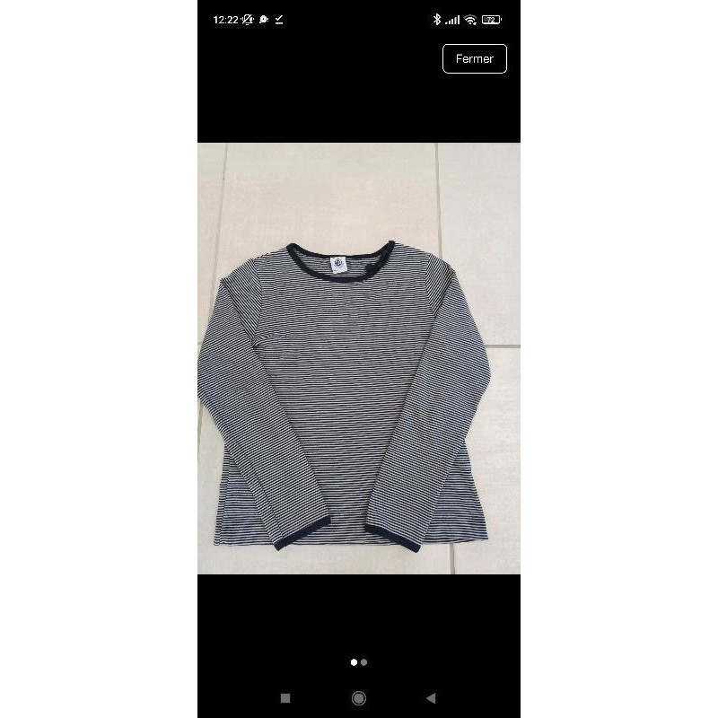 Tee-shirt rayé  TAILLE 8 ans 