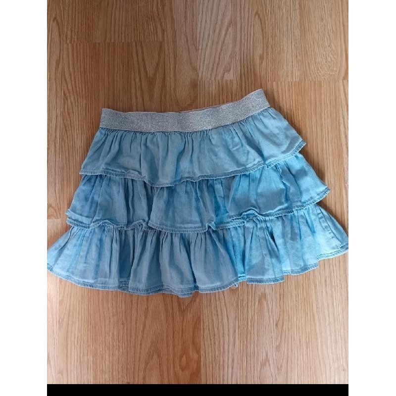 Jupe bleu à volants TAILLE 8 ans 