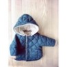 Manteau matelassé bleu/sherpa Obaïbi 12 mois TAILLE 12 mois