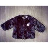 Veste fausse fourrure noire Catimini 6 mois TAILLE 6 mois