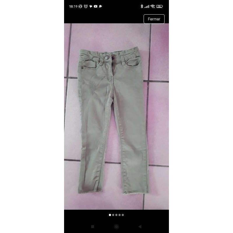 Pantalon kaki TAO TAILLE 4 ans