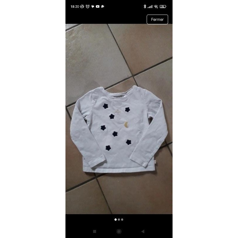 Tee-shirt étoile/ lune Okaid TAILLE 4 ans