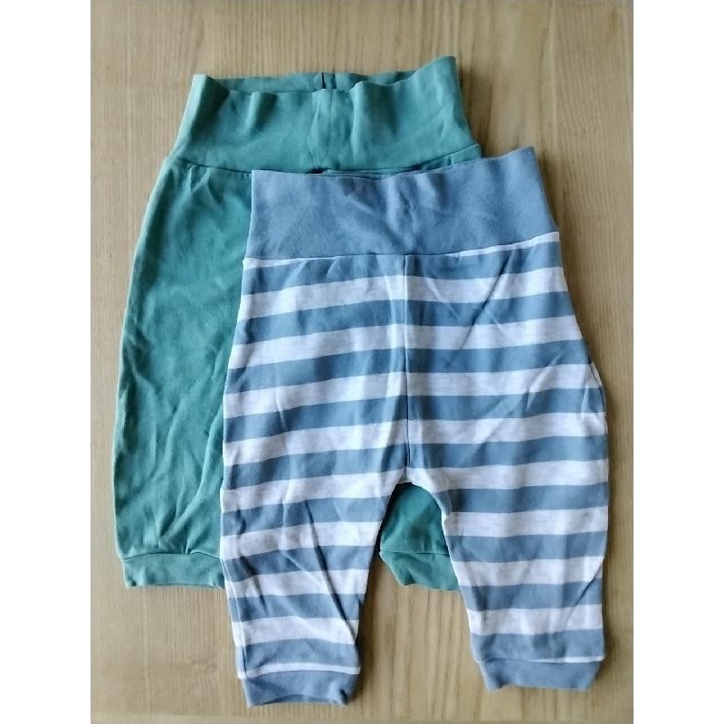 Lot 2 pantalons vert/bleu Lily&Dan 12/18 mois TAILLE 12/18 mois