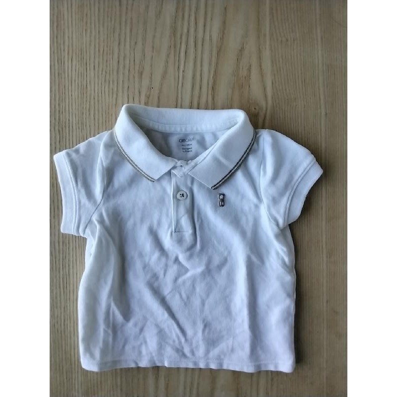 T-shirt polo blanc Obaïbi 6 mois TAILLE 6 mois