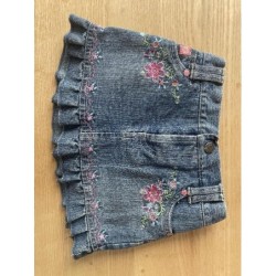 Jupe jean broderies  TAILLE...