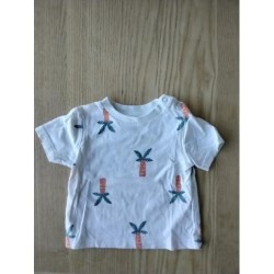 T-shirt blanc palmier Tex 6...