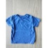 T-shirt bleu uni Tex 6 mois TAILLE 6 mois