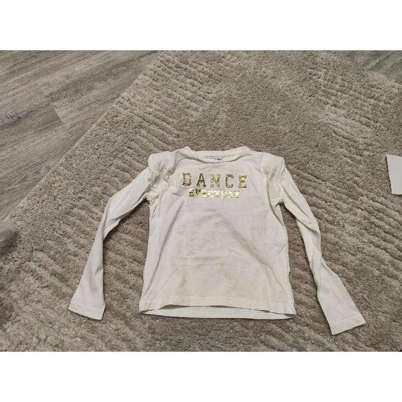 Tee shirt manches longues blanc dance everday orchestra  TAILLE 5