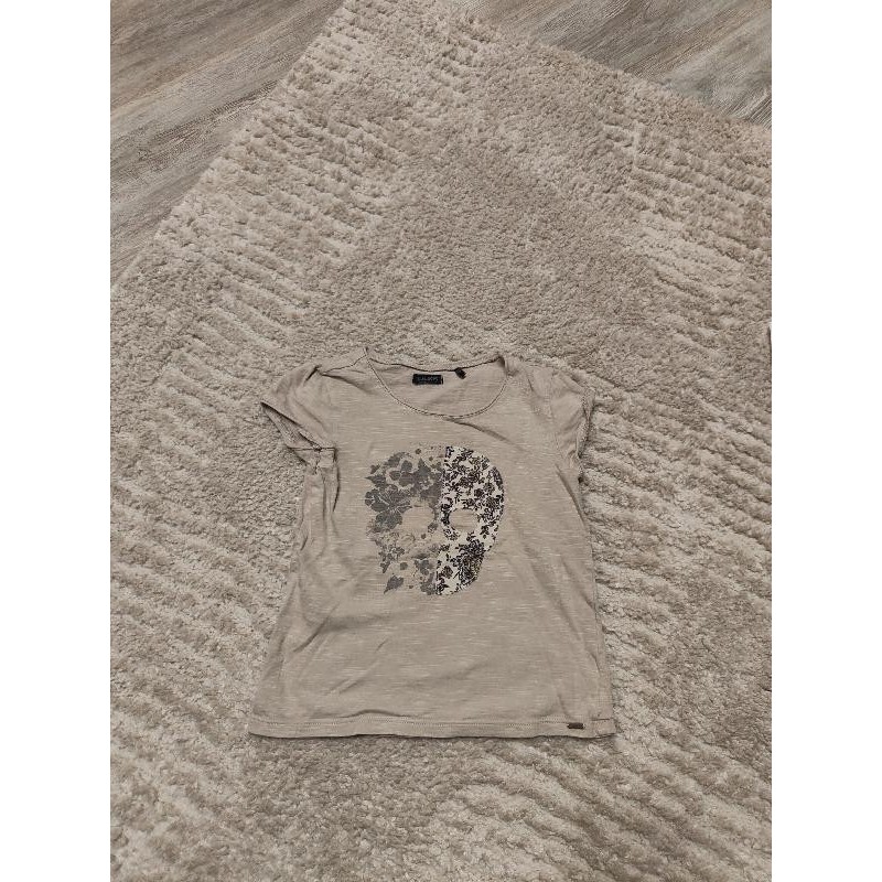 Tee shirt manches courtes marron tête de mort ikks TAILLE 5