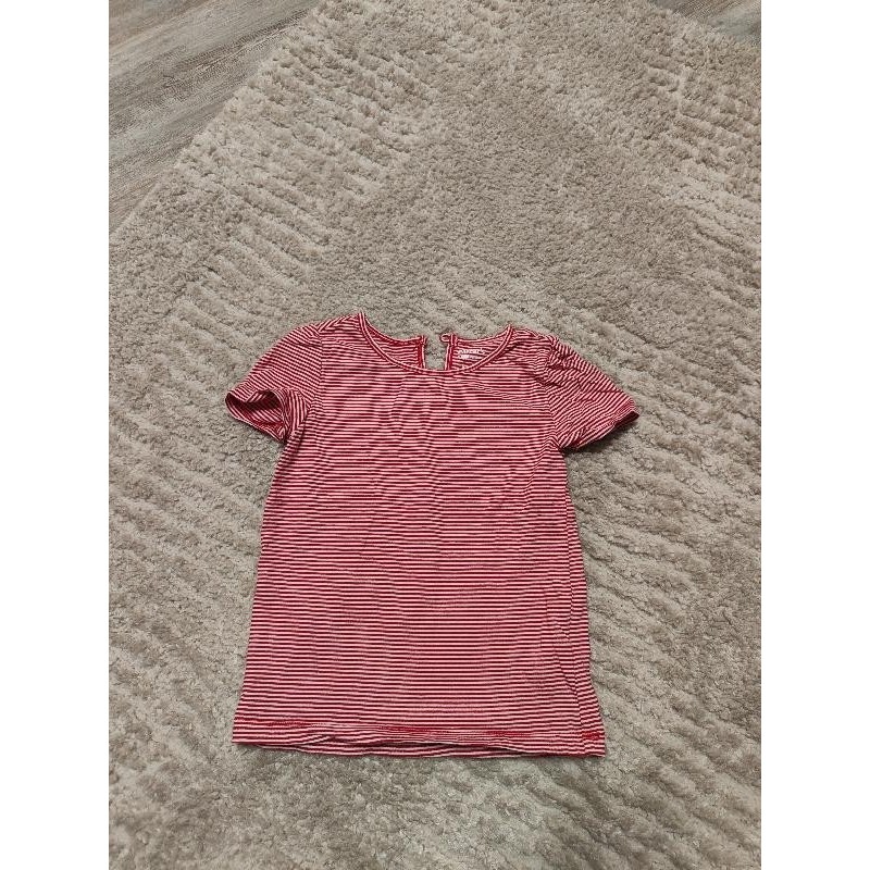 Tee shirt manches courtes rouge rayé carter's TAILLE 5