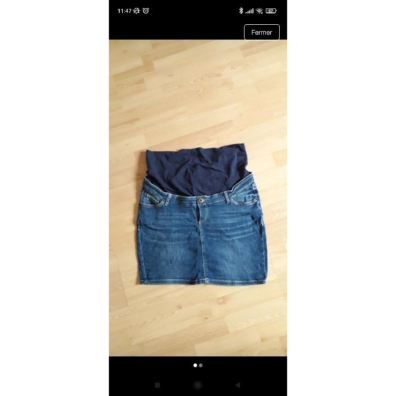Jupe jean grossesse  TAILLE 42