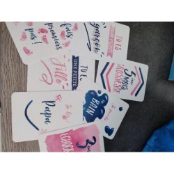 Carte étape grossesse et bébé 