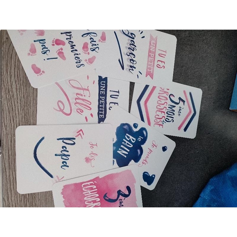 Carte étape grossesse et bébé 